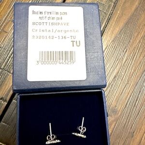 Agatha Paris Scottish Pavé Crystal Earrings in Silver $34